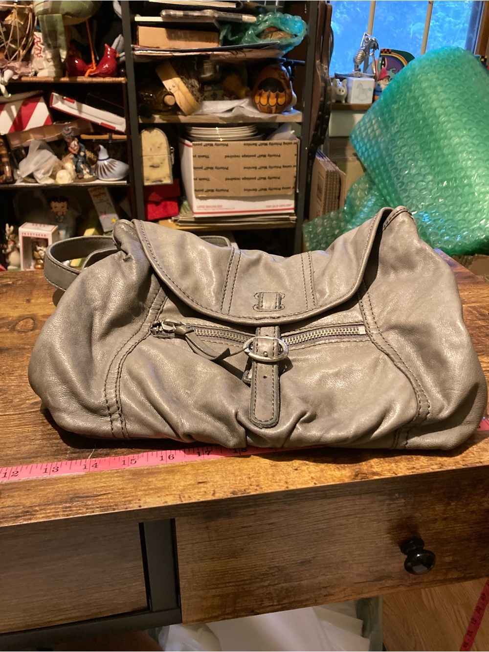 Lucky Brand grey shoulder bag